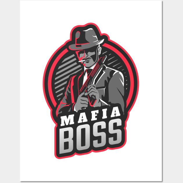 Mafia Boss Wall Art by Tip Top Tee's